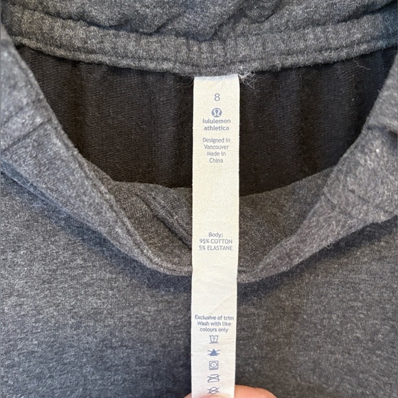 LULULEMON After All Pullover Sweatshirt in Heathered Black Grey , sz : 8 - Picture 13 of 13